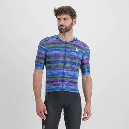 SPORTFUL Tricou de ciclism cu mânecă scurtă - GLITCH BOMBER - albastru