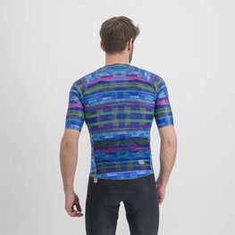 SPORTFUL Tricou de ciclism cu mânecă scurtă - GLITCH BOMBER - albastru