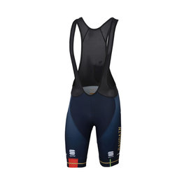 SPORTFUL Pantaloni scurți de ciclism cu bretele - BAHRAIN MERIDA 2019 - albastru