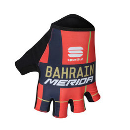 SPORTFUL Mănuși de ciclism fără degete - BAHRAIN MERIDA 2019 - roșu/albastru