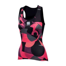 SPORTFUL Tricoul de ciclism fără mâneci - PRIMAVERA LADY - roz/negru