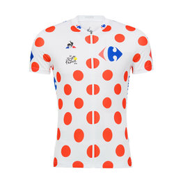 Tricou de ciclism cu mânecă scurtă - TOUR DE FRANCE 2018 - roșu/alb