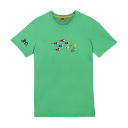 TDF Tricou de ciclism cu mânecă scurtă - KIDS GRAPHIC - verde