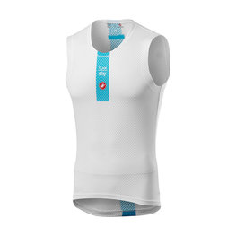 CASTELLI Tricou de ciclism fără mâneci - TEAM SKY 2019 - alb
