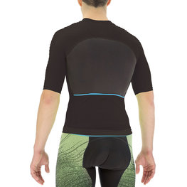 UYN Tricou de ciclism cu mânecă scurtă - BIKING AIRWING - negru