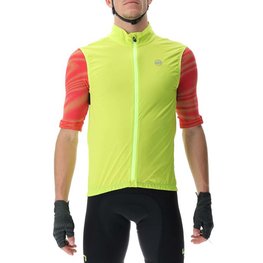 UYN Vestă de ciclism - ULTRALIGHT WIND - negru/galben