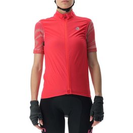 UYN Vestă de ciclism - ULTRALIGHT WIND LADY - roz/negru