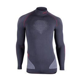 UYN Tricou de ciclism cu mânecă lungă - EVOLUTYON - negru/gri