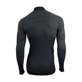 UYN Tricou de ciclism cu mânecă lungă - FUSYON MERINO - gri/negru