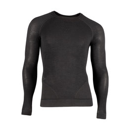UYN Tricou de ciclism cu mânecă lungă - FUSYON CASHMERE - negru