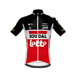 Tricou de ciclism cu mânecă scurtă - LOTTO SOUDAL 2020 - alb/roșu/negru