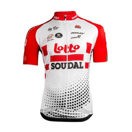 Tricou de ciclism cu mânecă scurtă - LOTTO SOUDAL 2019 - roșu/alb