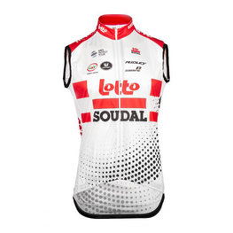 Vestă de ciclism - LOTTO SOUDAL 2019 - roșu/alb