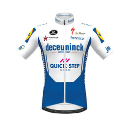 Tricou de ciclism cu mânecă scurtă - QUICKSTEP 2020 - alb/albastru