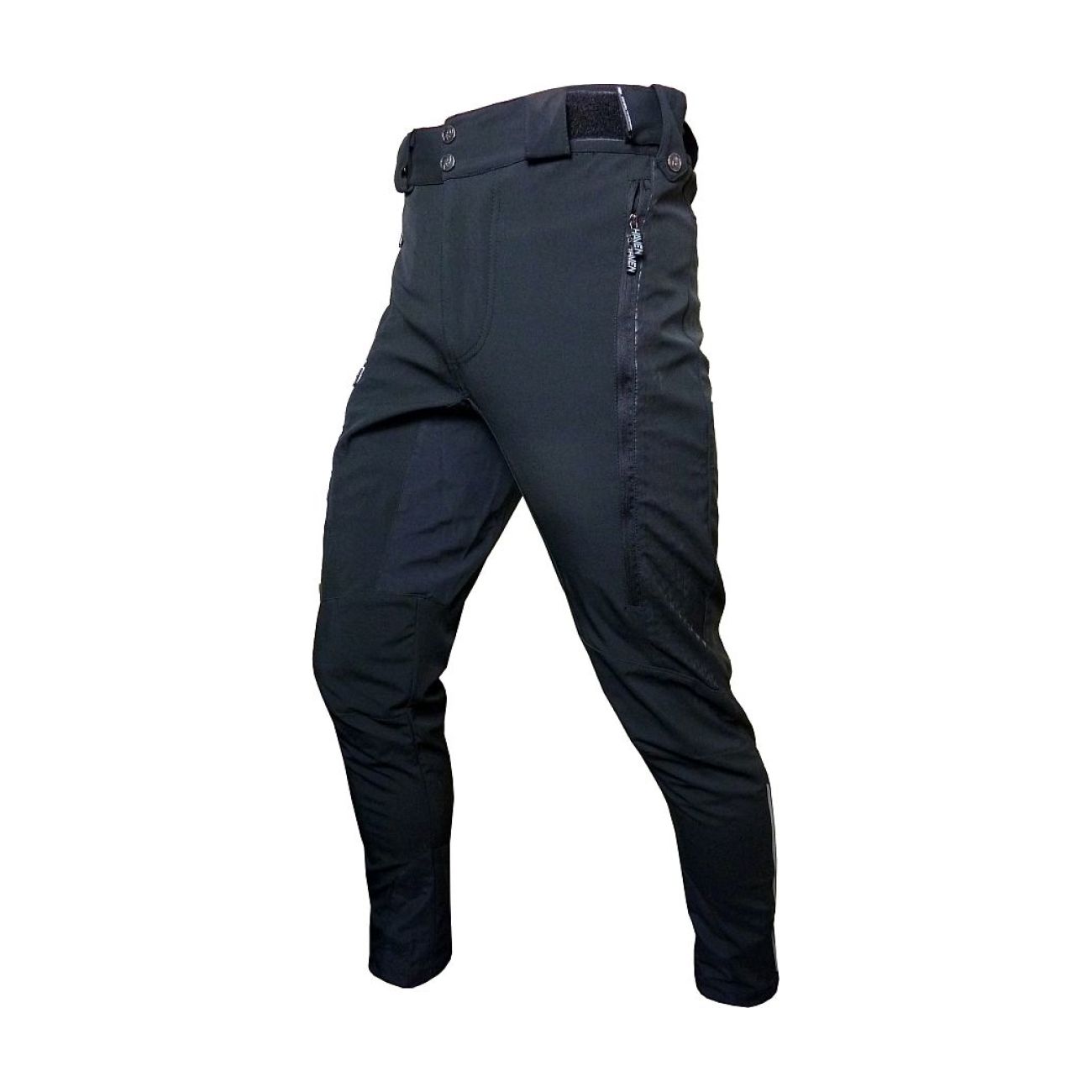 HAVEN Pantaloni de ciclism lungi fără bretele - RAINBRAIN LONG negru/gri male XS