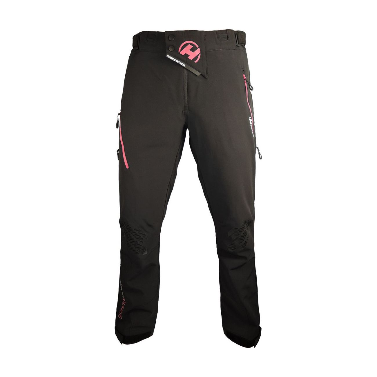 HAVEN Pantaloni de ciclism lungi fără bretele - POLARTIS - roz male S