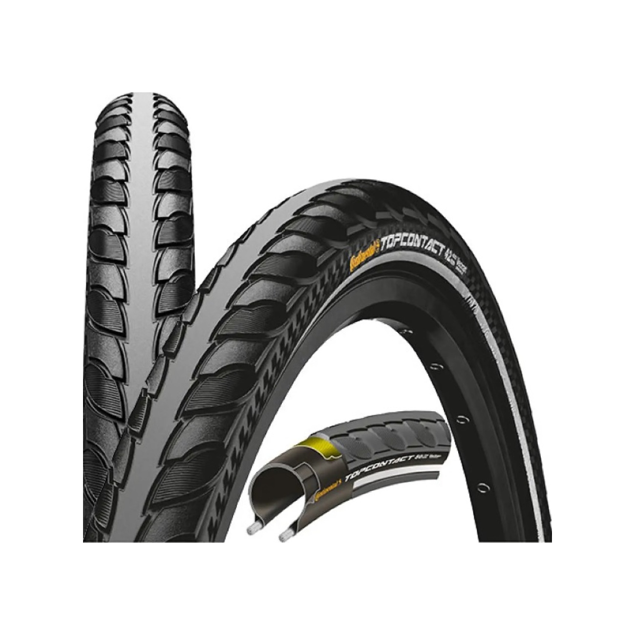 CONTINENTAL anvelopă - TOP CONTACT II 28 700x37C - negru