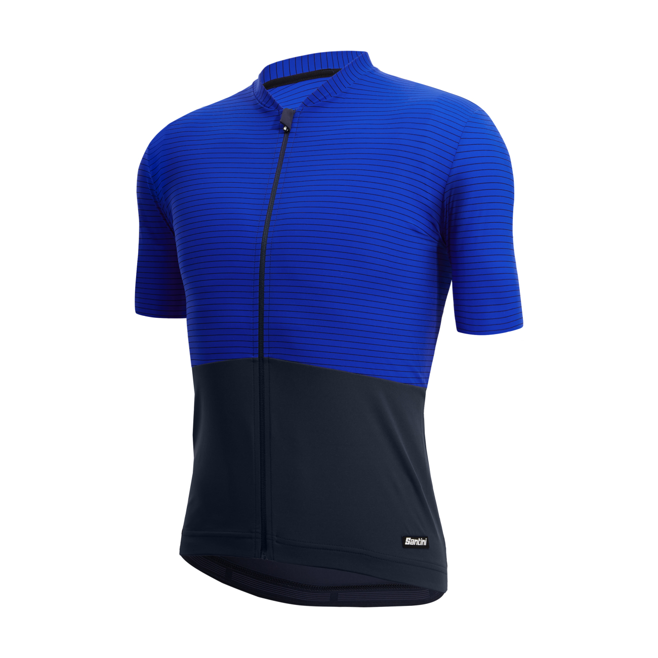 SANTINI Tricou de ciclism cu mânecă scurtă - COLORE RIGA - albastru male L