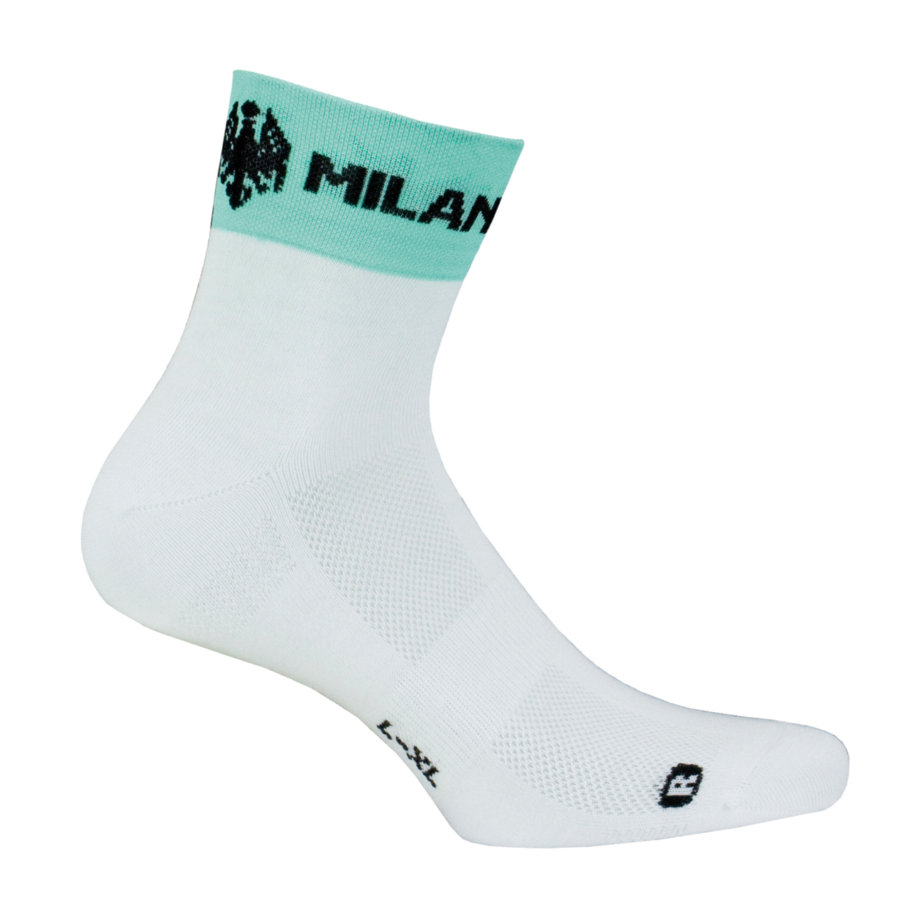 Bianchi ASFALTO șosete - white/turqouise unisex alb/turcoaz S-M