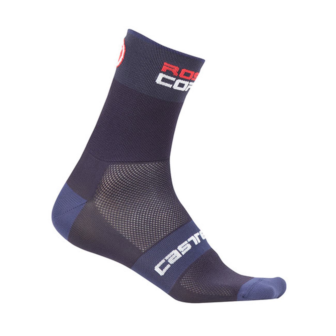 CASTELLI ROSSO CORSA 9 șosete - dark steel blue unisex albastru S-M