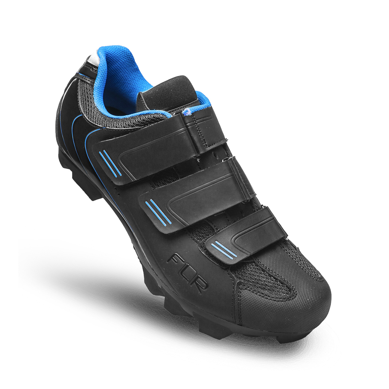 FLR F-55 MTB pantofi de ciclism - black/blue unisex negru/albastru 41
