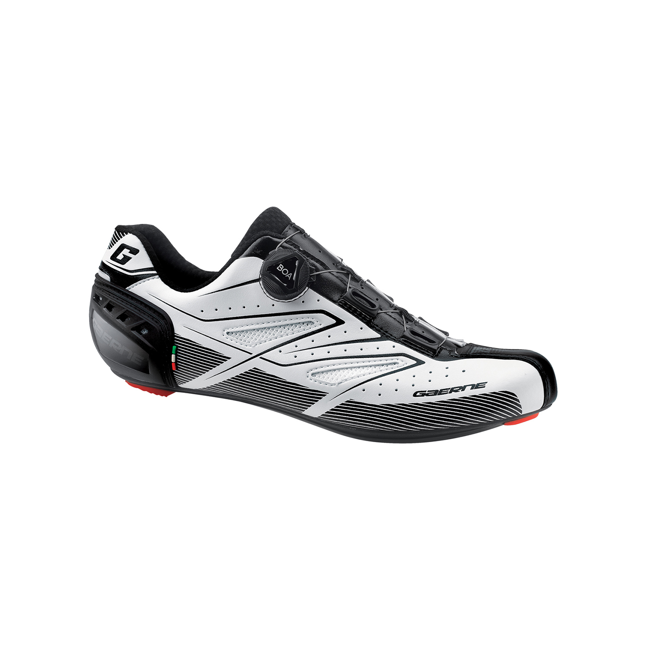 Gaerne TORNADO pantofi pentru ciclism - black/white alb/negru 41