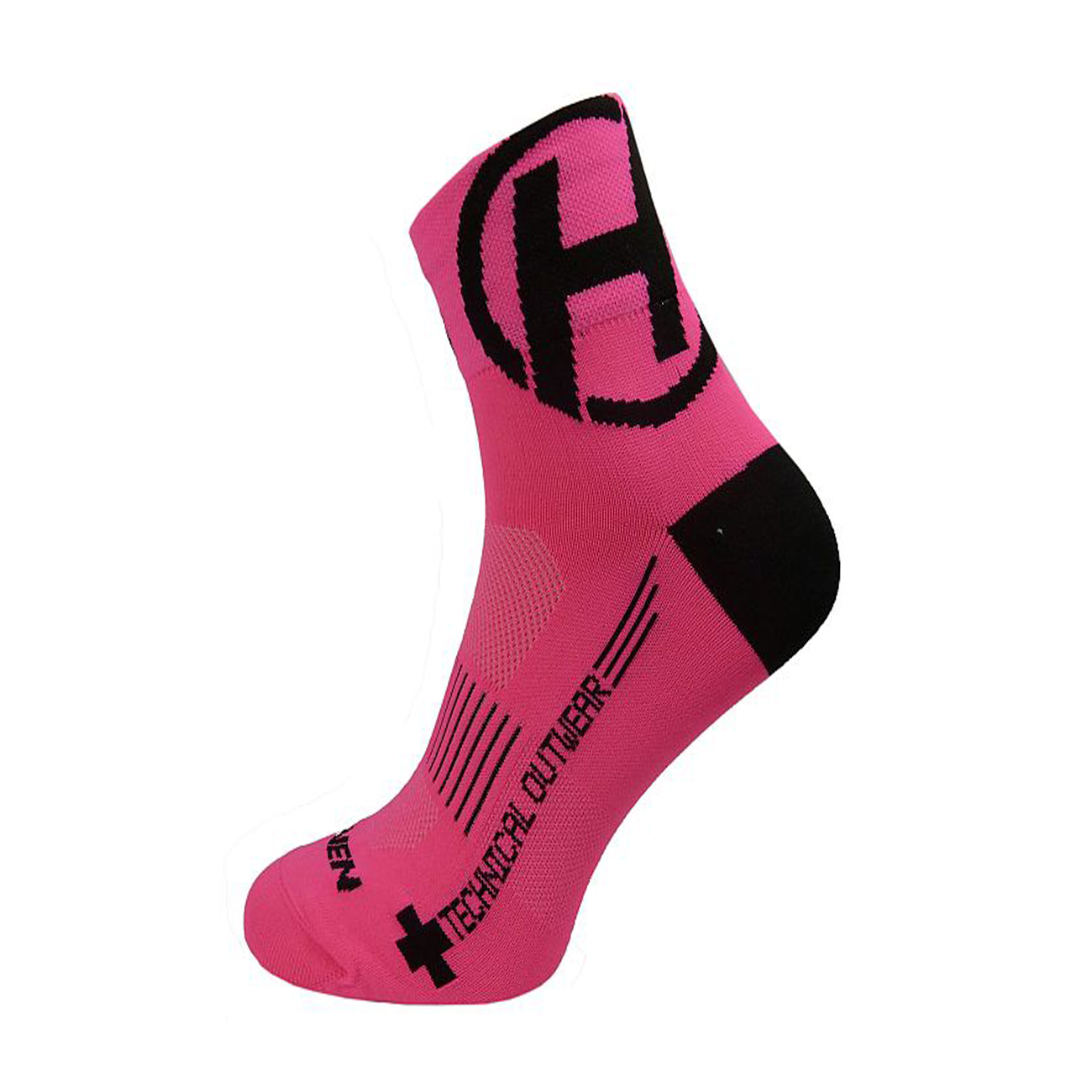 Haven LITE SILVER NEO șosete - pink/black unisex roz/negru 42-43