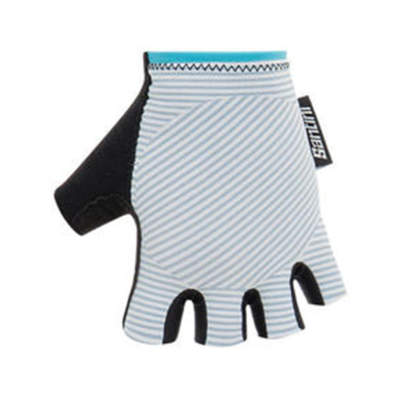 Santini MILLE mănuși - silver bullet unisex alb/albastru deschis 2XL