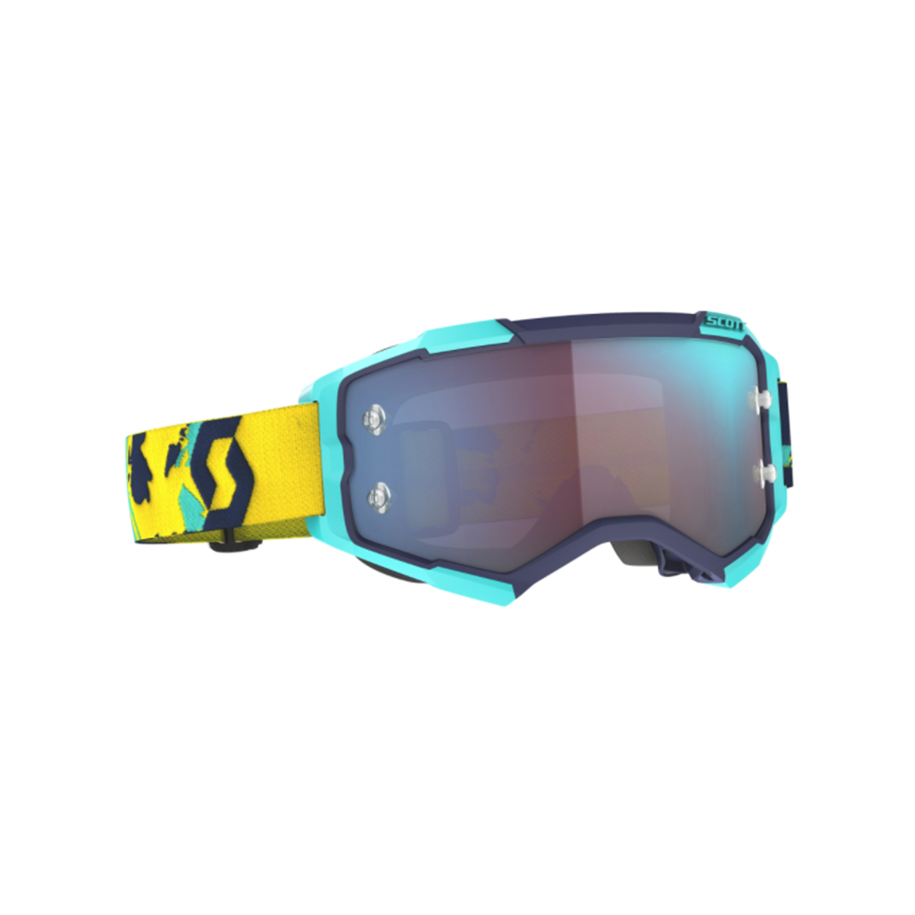Scott FURY ochelari - blue/orange/blue chrome albastru/galben UNI