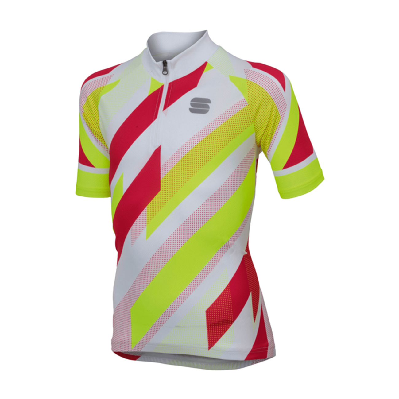 Sportful VOLT KIDS tricou - white/red/yellow roșu/galben/alb 8Y